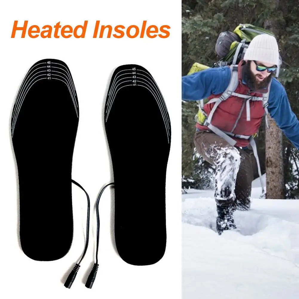 

Size 35-45 Winter Heated Insoles Skiing Comfortable Feet Warm 42 USB Electric Heating Insole Cutable Size Outdoor Warm Insole