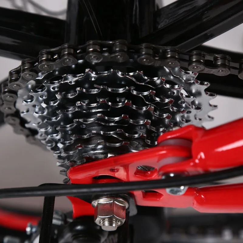 Складной горный велосипед для взрослых колеса 26 дюймов двойная амортизация