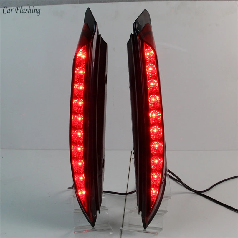 Car Flashing 2PCS For Ford Everest 2016 2017 2018 2019 LED Tail Light Rear Bumper Brake Lamp | Автомобильные фары