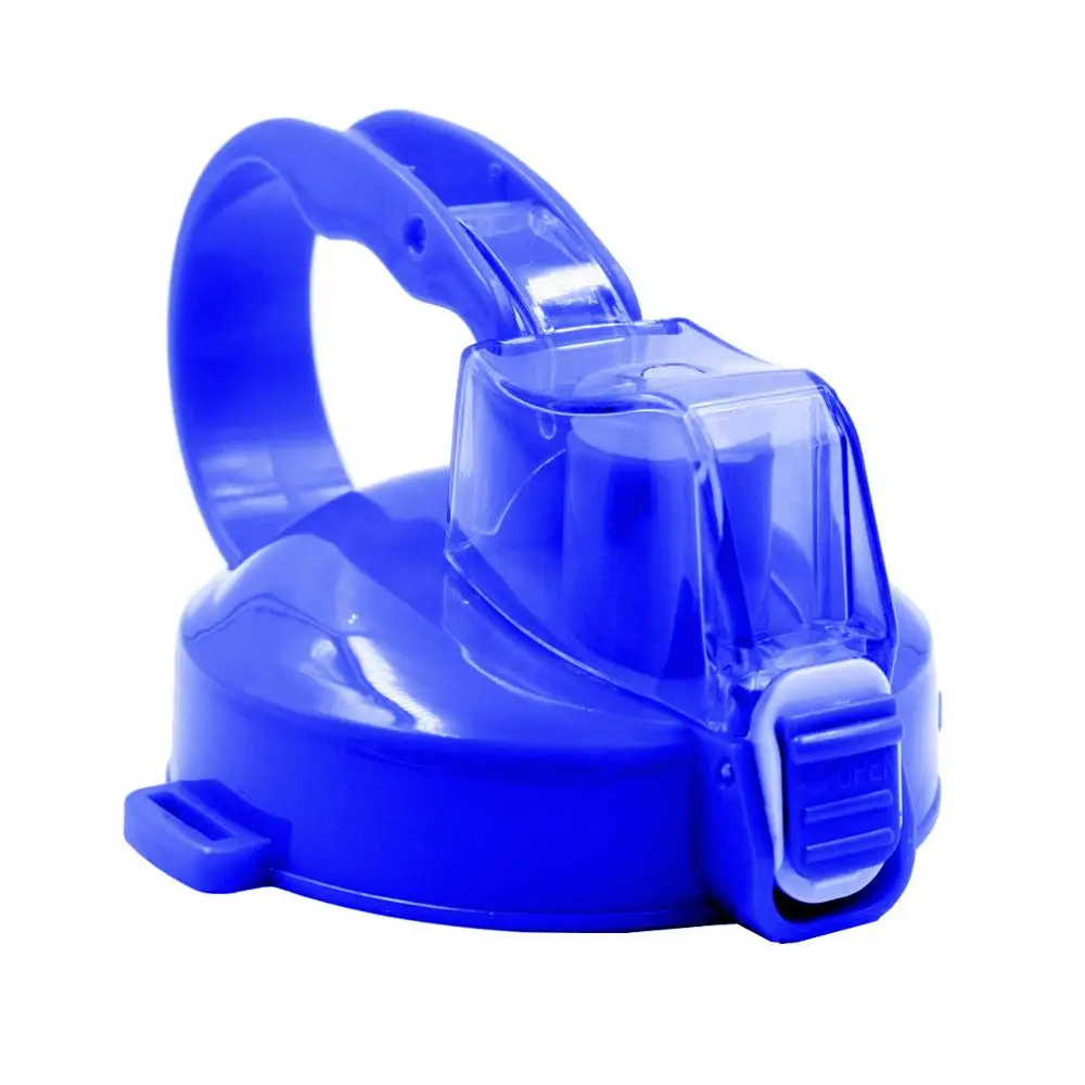 Blue BuildLife Крышка для бутылки для 2L 3.8L 64oz 128oz галлоновая бутылка с ручкой портативная Питьевая солома ежедневные бутылки - Цвет: Blue