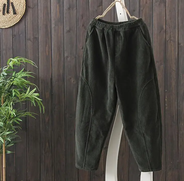 Вельветовые женские брюки новинка 2021 флисовые однотонные повседневные