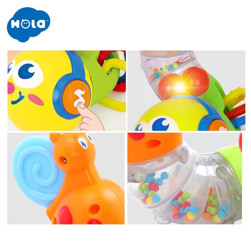 HOLA TOYS 917 милые детские игрушки электрическая музыкальная скручивающаяся