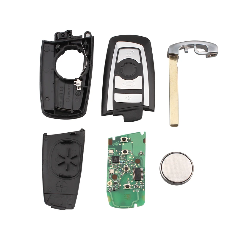 KEYYOU 4 кнопки дистанционного управления автомобильный ключ Fob чехол для BMW 5 7 серии