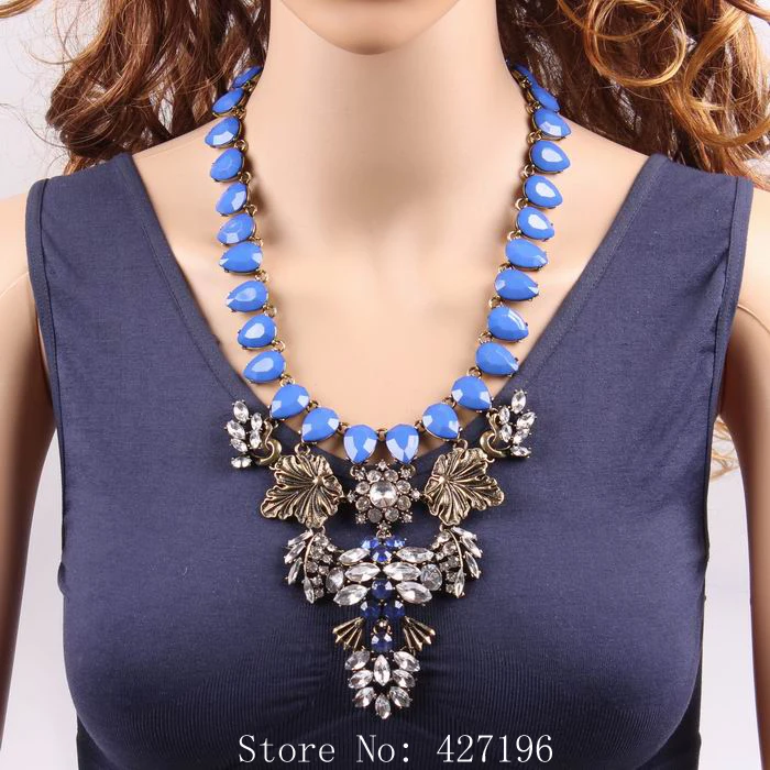 Новое модное Брендовое элегантное массивное ожерелье в форме листа с
