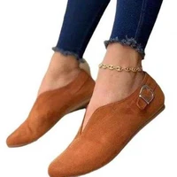 women flat shoes pointed toe suede woman flats female fashion sweet loafers flat casual shoes ladies summer plus size