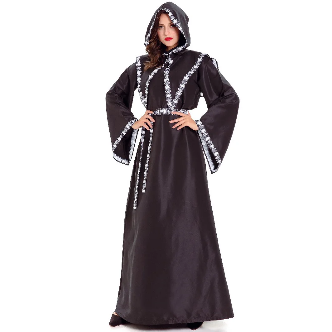 

Male and Female Gouples Witch Cosplay Wizard Robe Uniforms Evil Vampire Costume Halloween Costumes for Men