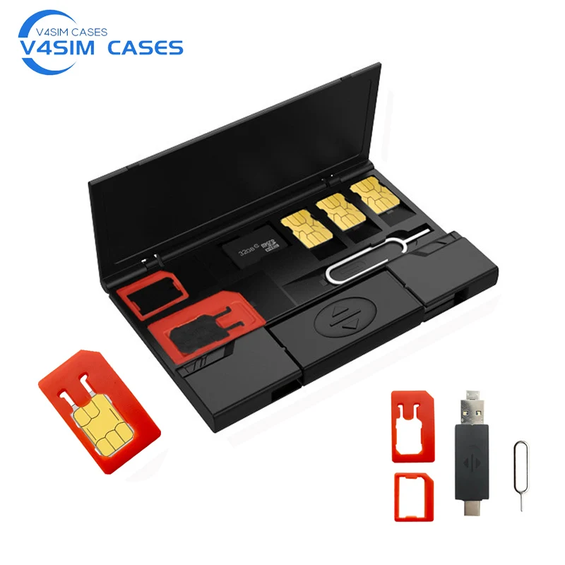 Многофункциональный мобильный телефон sim карты держатель для карт коробка микро
