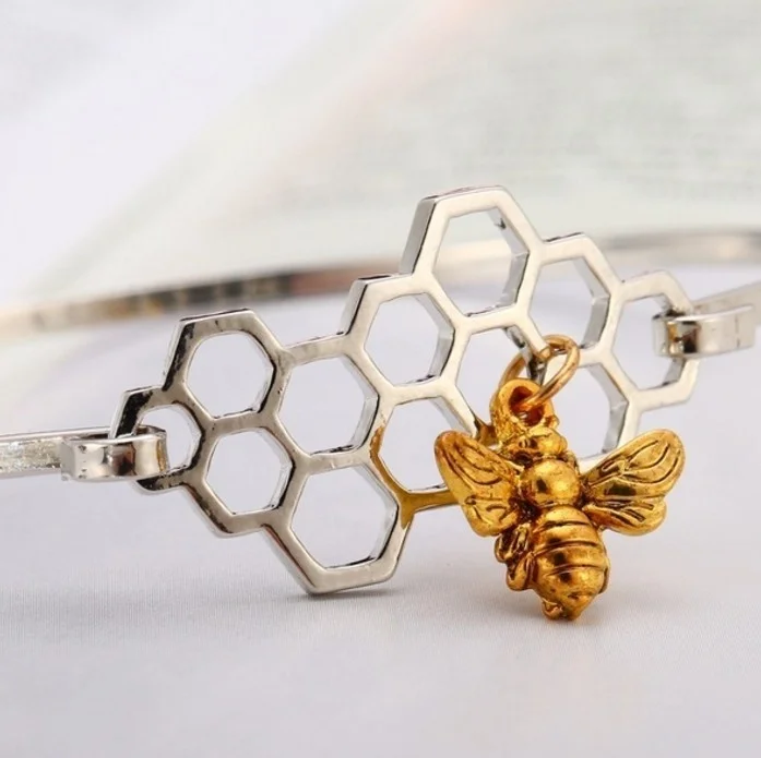 1 шт. высококачественный Женский браслет с пчелками классический полой Пчелой