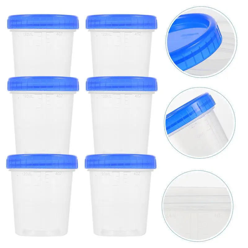 

15pcs Specimen Cups Measuring Cups Graduated Laboratory Cups 120ml Sampling Cups