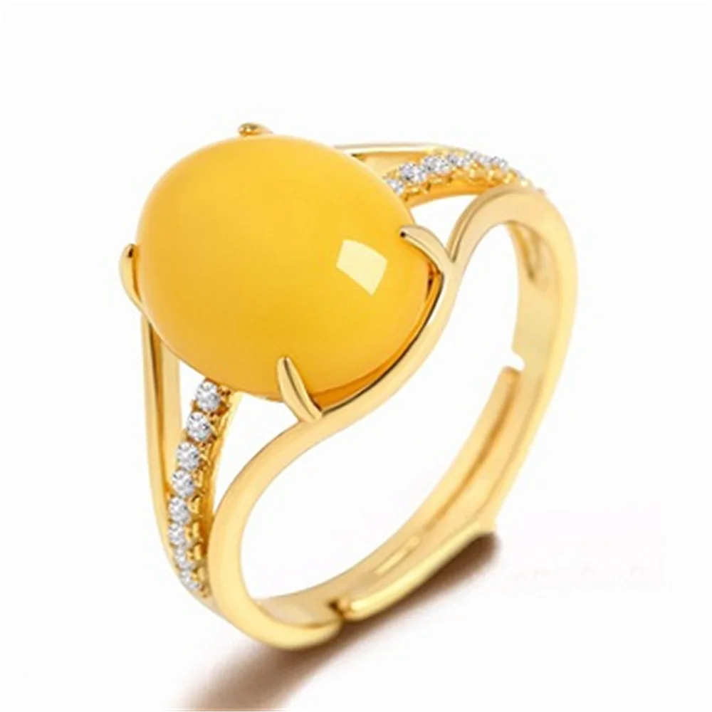 Фото Кольцо из пчелиного воска в этническом стиле регулируемые кольца ретро с