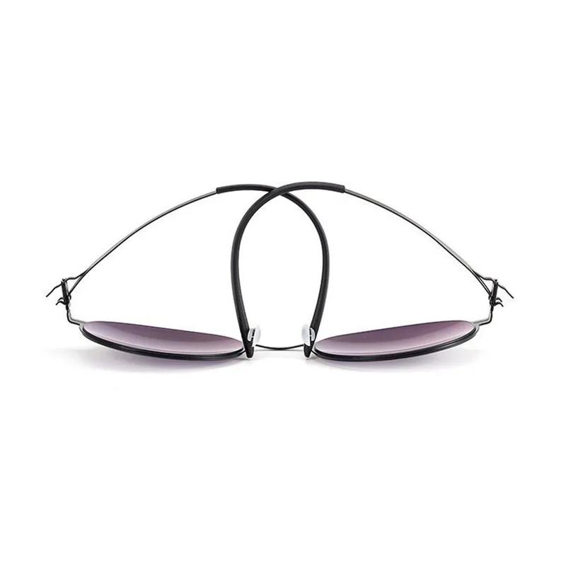 

German Brand Design Sunglasses Medical Stainless Steel Retro Round Eyeglasses Frame Non-Screw Eyewear Super Light Thin Oculos