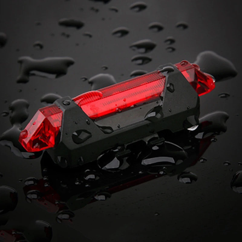 

Bicycle Warning Light Safe Waterproof High-brightness And Energy-saving LED Rear Tail Light USB Rechargeable 4 Modes Flash Light