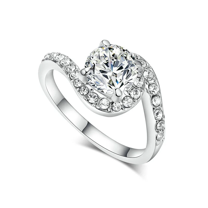 

18K ROSE GOLD GEMSTONES 925 SILVER COLOR RING FOR WOMEN WEDDING ENGAGEMENT RINGS AAA ZIRCON DIAMOND RING FINE JEWELRY PARTY GIFT