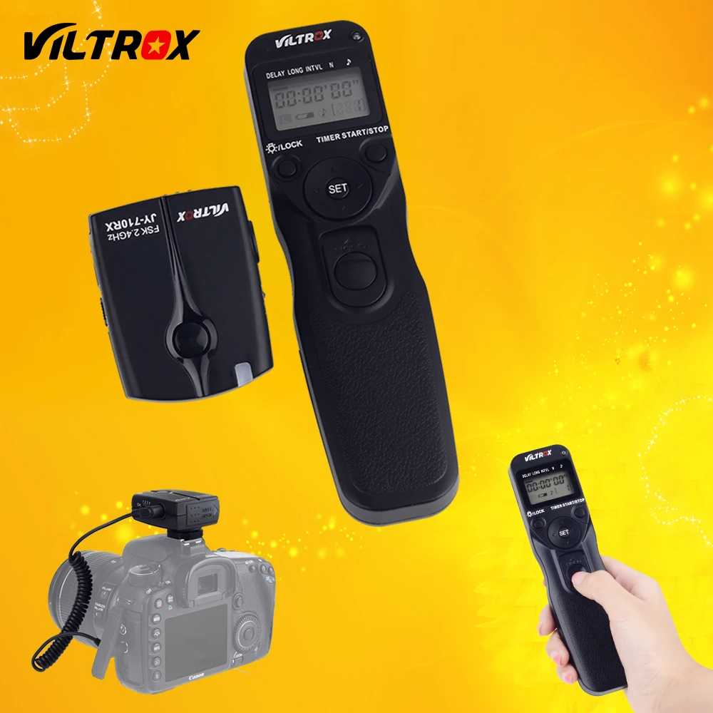 

Viltrox JY-710-N3 Camera Wireless LCD Timer Remote Control Shutter Release for Nikon D90 D3200 D3100 D5600 D5500 D7200 D760 D610