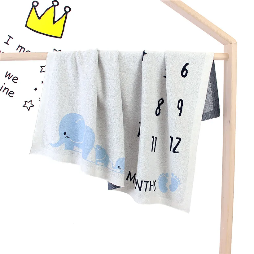 Хлопковое трикотажное одеяло для новорожденных 100 см|Одеяла и пеленки| |