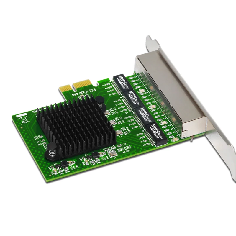 Сетевые карты Lan Ethernet сетевой адаптер Сетевая карта 4 порта Rj45 Pci Express бесплатный