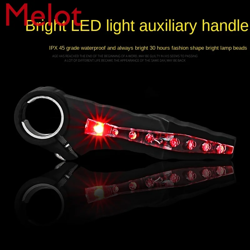 

Mountain Bike Auxiliary Handle Bicycle Steering Handlebar Light Horn Handle Cover Silicone Grip Bicycle Accessories