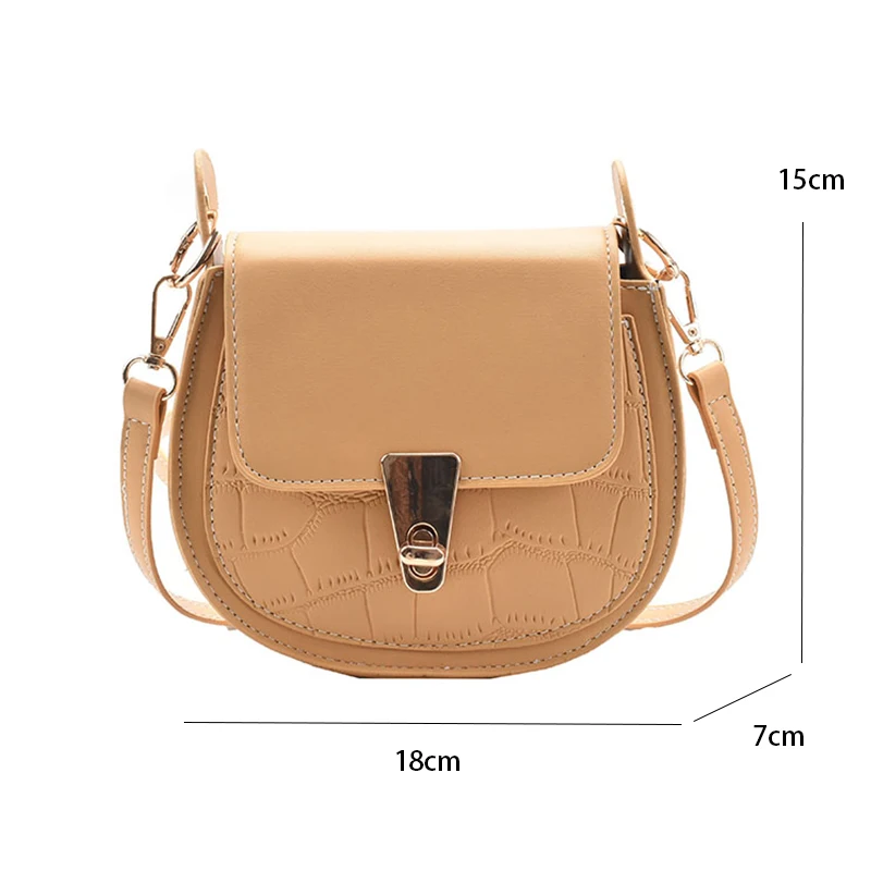 

Fashion Stone Pattern Circular Cute Crossbody Bags for Women Small Shoulder Bag Leather Mini Bags Purses and Handbags Sac A Main