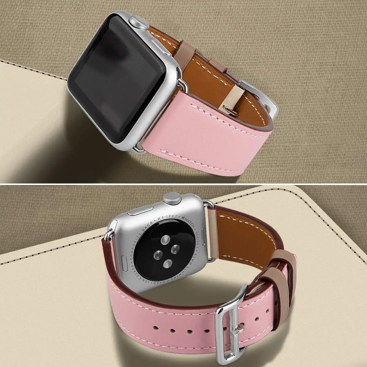Кожаный ремешок для Apple watch 5 ремешок 44 мм 40 мм iWatch ремешок 38 мм 42 мм Натуральная кожа одиночный тур Браслет Apple watch 4 3 2 1 44