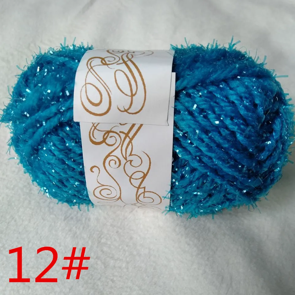 12 #3 шт. плюс шелковая блестящая пряжа с золотой нитью ручное плетение|Пряжа| |