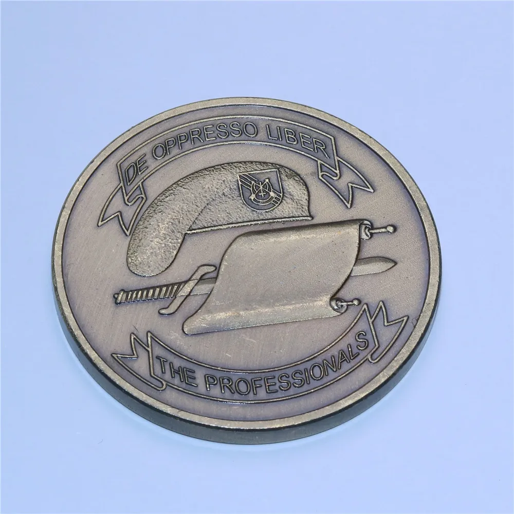

Army No. 5 Special Forces Bronze Airborne Military Challenge Coin