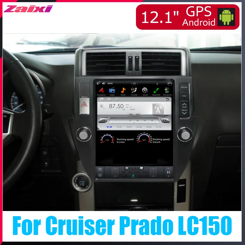 ZaiXi Android автомобильный мультимедийный GPS для Toyota Land Cruiser Prado LC150 2009 ~ 2014 радио