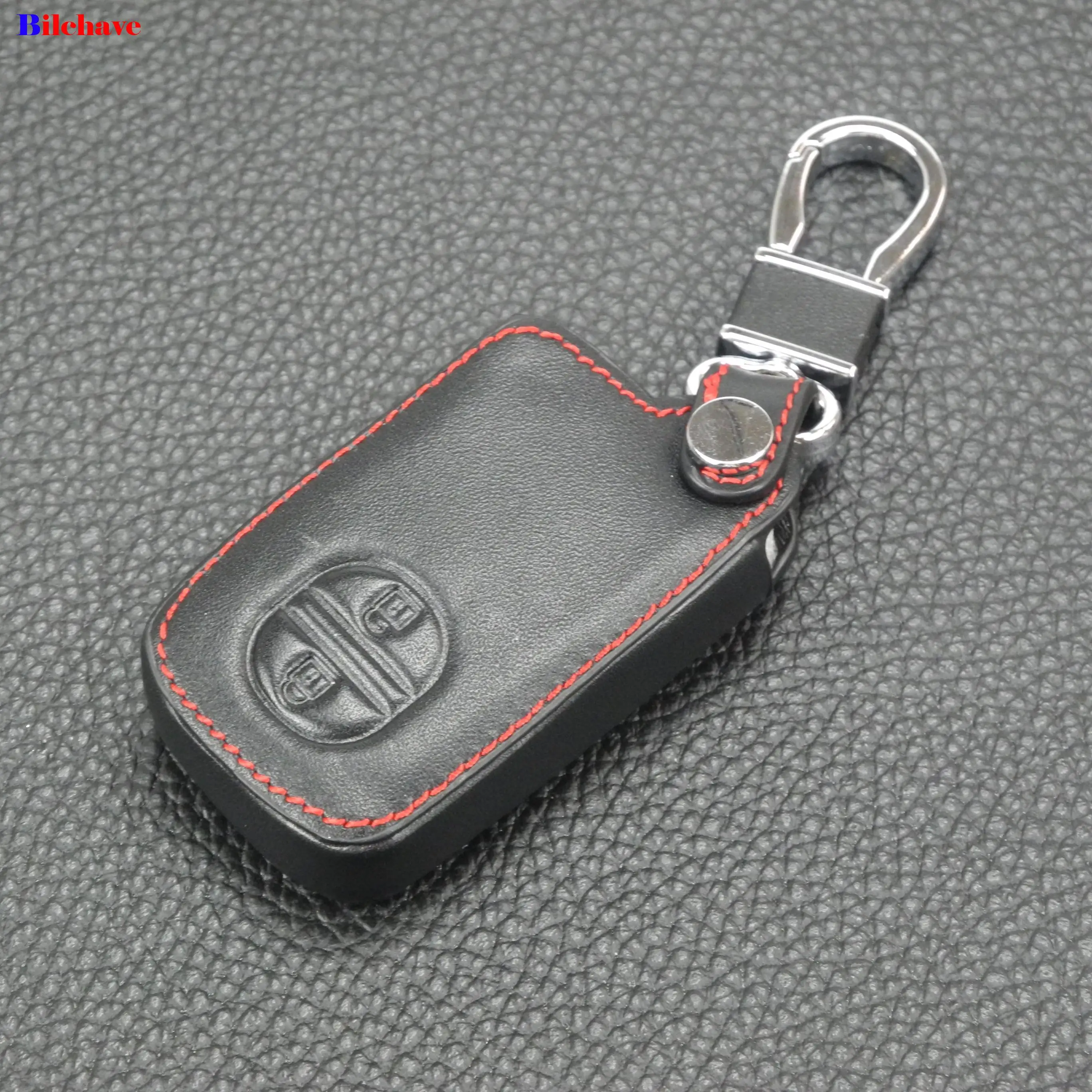 

Кожаный чехол для пульта дистанционного управления на 2 кнопки для Toyota Land Cruiser Camry Highlander