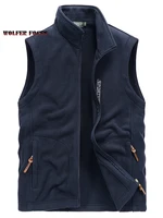 autumn and winter outdoor vest mens thickened large size loose waistcoat fashion sports fleece mens jacket