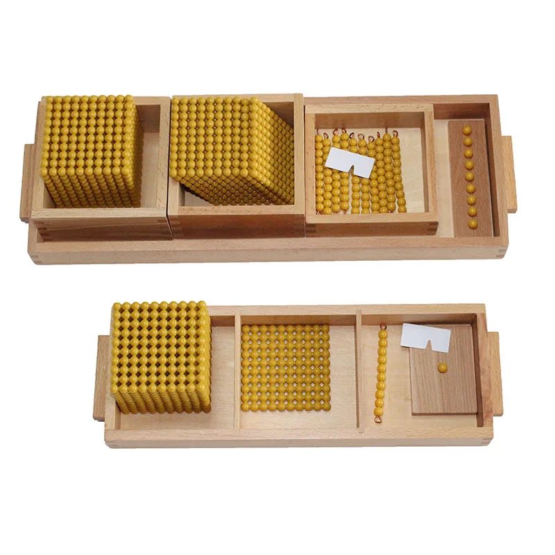 Монтессори математические инструменты Детские банковские игровые введение к