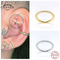 canner 925 sterling silver round earring hoop earrings for women small ear bone piercing cartilage earings jewelry pendientes