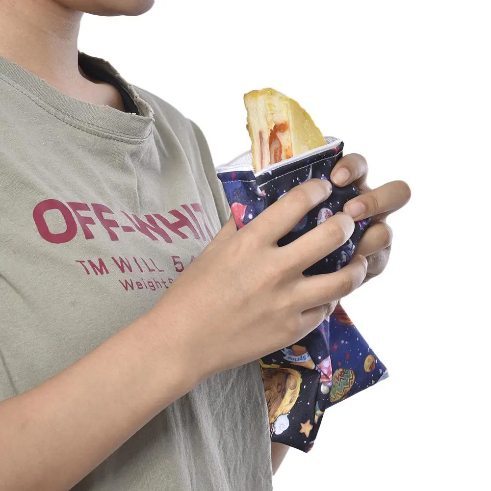 3 шт многоразовые сумки для закусок Сэндвич Хлеб водонепроницаемый мешок