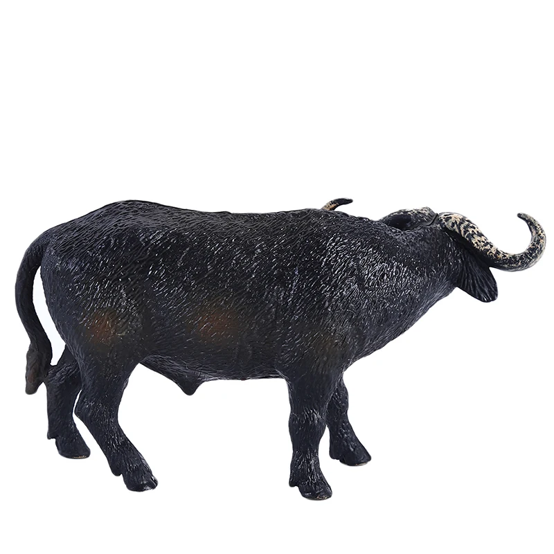 Африканский Буффало модель зоопарк пластик ТВЕРДАЯ ВОДА корова классическая