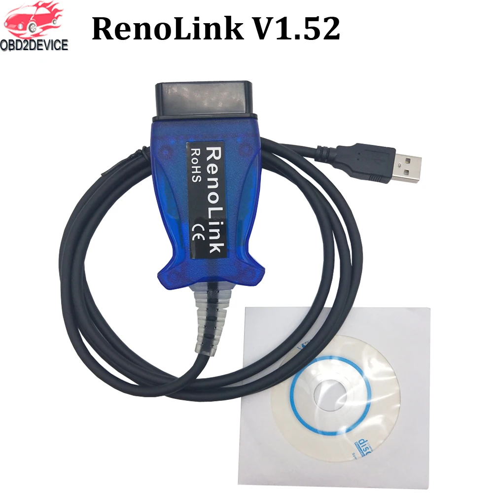 ECU Программатор для R enrenault Renolink OBD2 инструмент сброса ключей 1 52 ECU/подушек