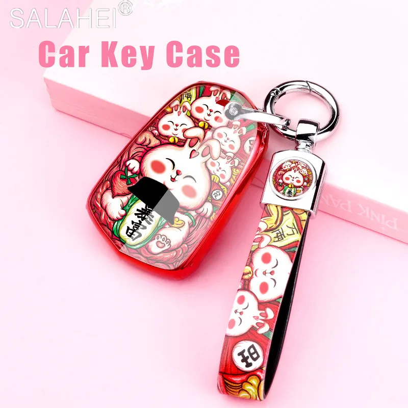 

TPU Car Key Fob Cover Key Case Shell For Cadillac Escalade CTS XTS ATS ATS-L XLS SRX 2015 4/5/6 Button 28T CTS-V XT5 CT4 CT5 CT6