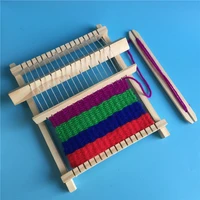 diy traditional wooden weaving loom craft yarn hand knitting machine kids educational toy gifts montessori games for children