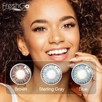 freshgo contact lenses 3 tone series colored contact lens for eyes free shipping colored lenses 2pcspair color lens eyes