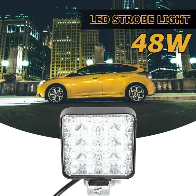 Квадрасветильник Водонепроницаемая светодиодная лампа стробоскоп для