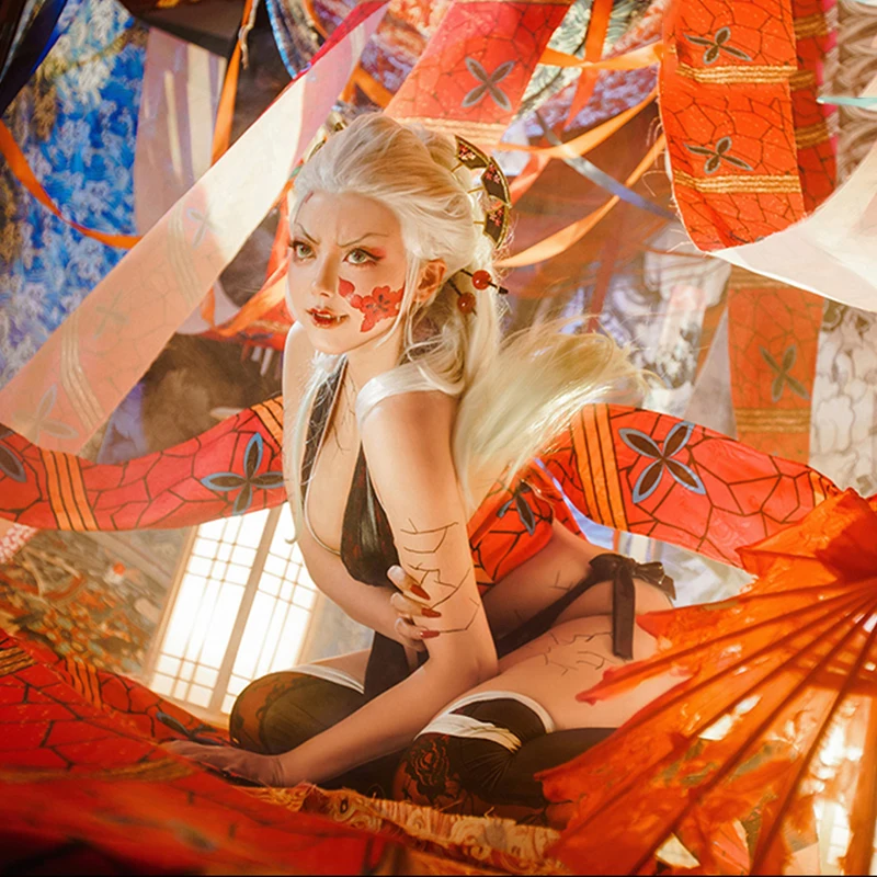 

Anime Comic Demon Slayer Kimetsu No Yaiba Cosplay Costumes Daki Cosplay Costume Sexy Clothes Women Dresses Bikini Suits Uniforms