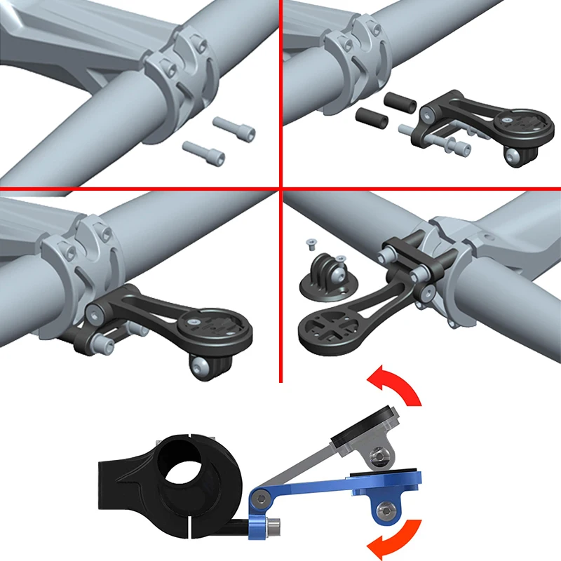 Регулируемое переднее Велосипедное комбинированное расширенное крепление Teyssor
