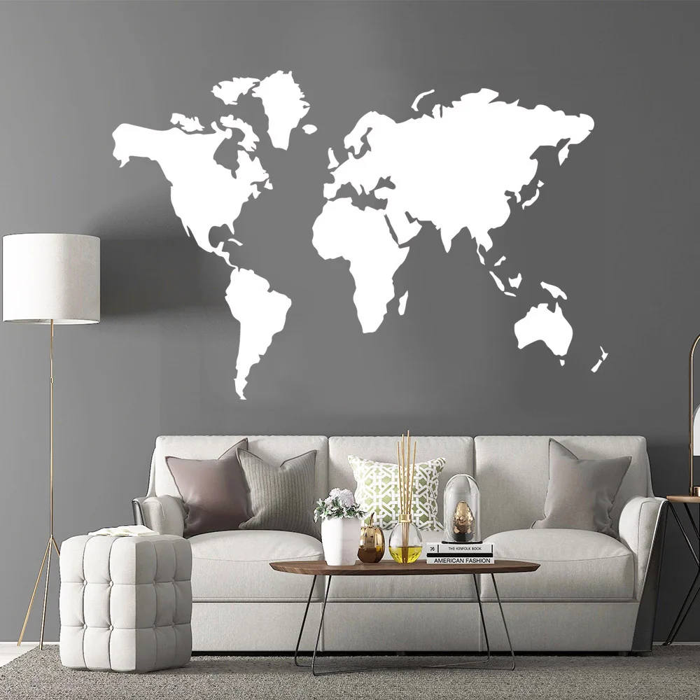 

NEW world map Wall Mural Removable Wall Decal For Kids Room Living Room Home Decor Removable Decor Wall Decals