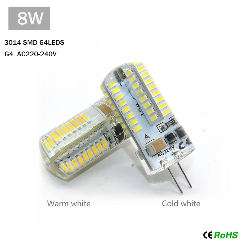 10 шт. G4 светодиодный светильник лампа 3/5/6/8/12 Вт Светодиодный AC/DC 12V AC DC 220V Точечный