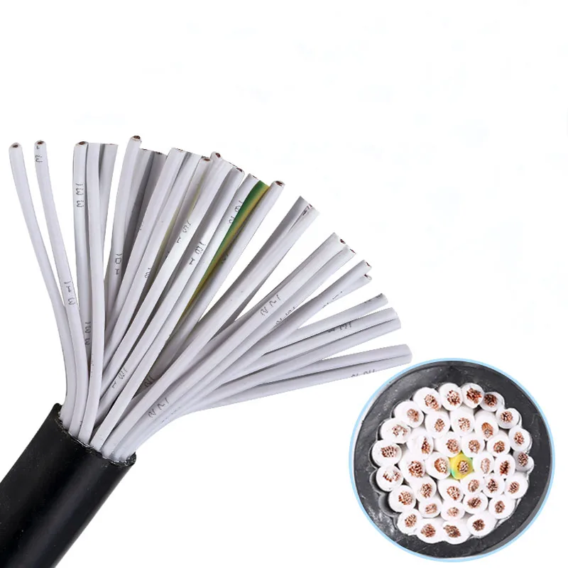 

5 Metres RVV Copper Electrical Wire Multi-core Control Cable 14 Core 16 Core 20 Core 24 Core 30 Core 0.5/0.75/1mm Signal Wire
