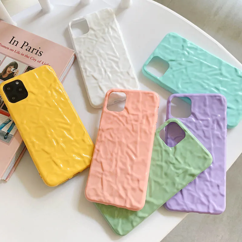 

Luxury Macaron Tin Foil Phone Case For iphone 6 12 mini 7 8 plus 11 Pro max X XR XS Max SE 2020 Soft Cover Cases