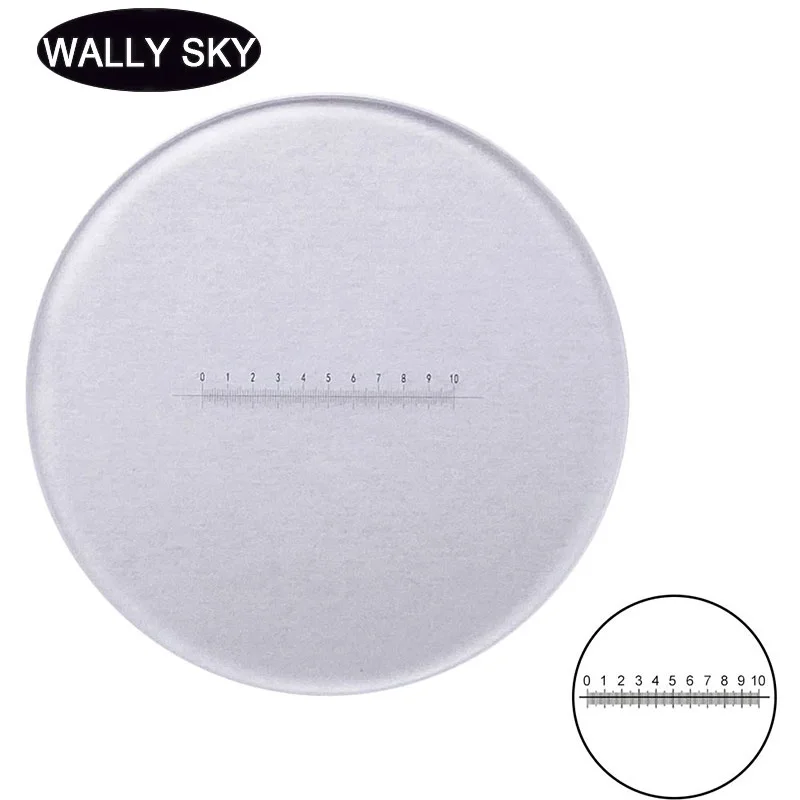 Микрометр DIV 0 1 мм измерительные весы Круглый окуляр оптическая сетка линейка