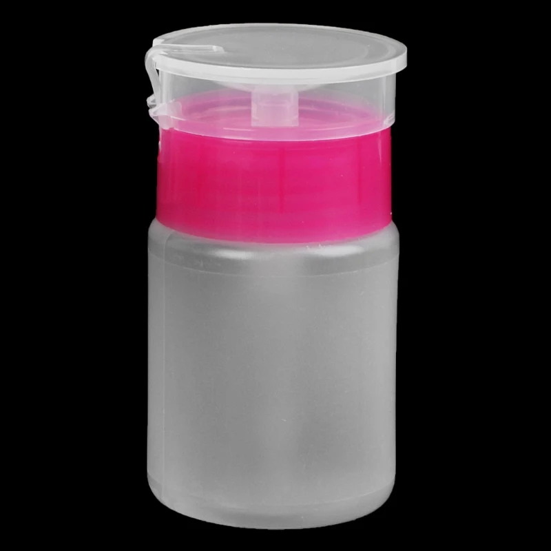 

70ml Nail Art Clear Empty Pump Dispenser Cleanser Bottle Manicure Press Bottles P82C
