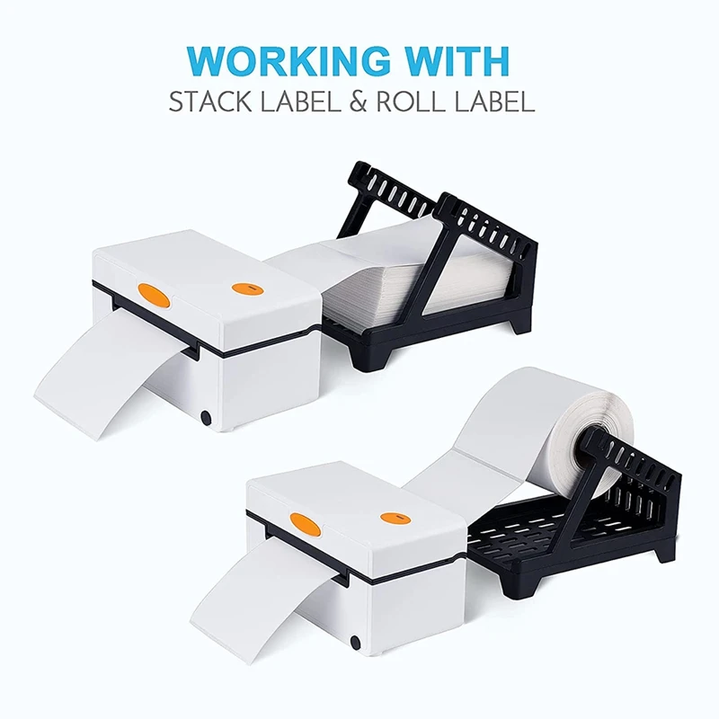 Держатель этикеток для термальных в рулонах и вентиляторных складках работа с