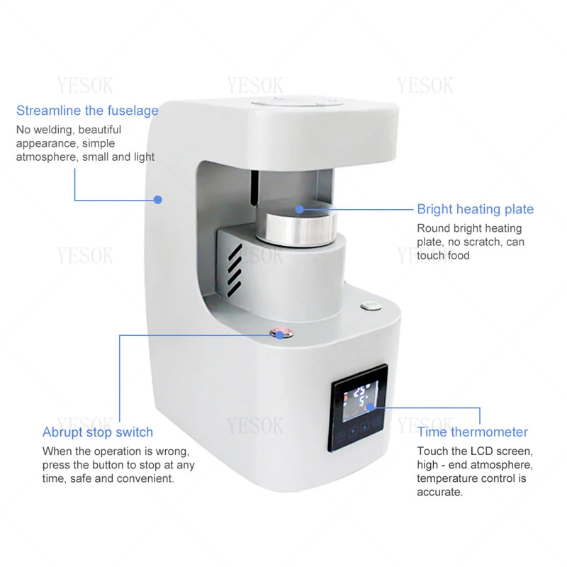 

Upper And Lower Boards Heat Rosin Press 7500PSI Electric Rosin Heat Transfer Machine Pine Resin Home Rosin Extraction Machine