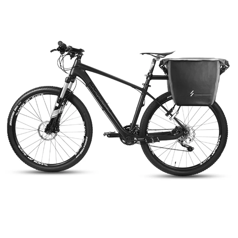 

840D Nylon+TPU Bicycle Rear Frame Storage Bag MTB Bike Cycling Waterproof Large Capacity Back Rear Seat Rack Pack D2TC