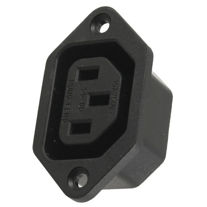 5 pcs black plastic IEC320 C13 AC 250V 10A panel mount plug and socket connectors 5*3*2.8cm | Обустройство дома