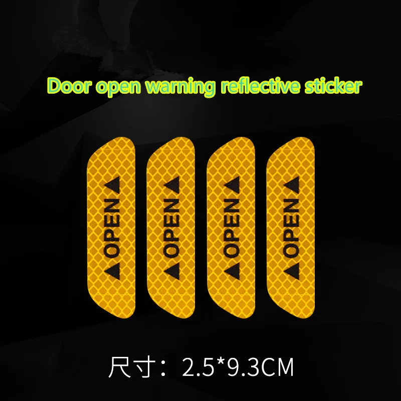 4 шт./компл. светоотражающая лента с предупредительными знаками универсальные